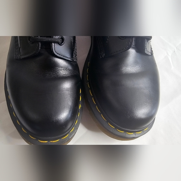 Doc Martens Dr Marten AirWair 1460W Black Smooth Women 8 Original - Picture 11 of 12